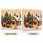 Christmas Cottage pearl painting kit – style image
