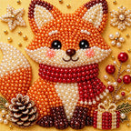 Christmas Fox Pinecone Gift — detail image