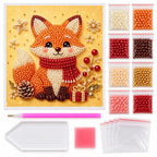 Christmas Fox Pinecone Gift — kit image