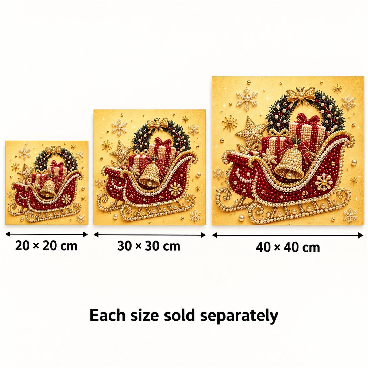 Christmas Gift Sleigh Bell — size image
