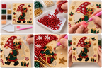 Christmas Gnome Gift Sack pearl painting kit – six-step tutorial