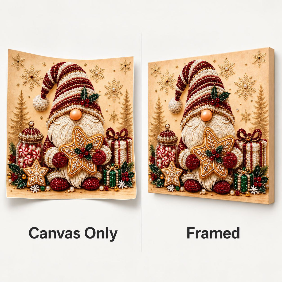 Christmas Gnome Gingerbread Star — style image