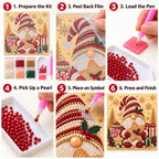 Christmas Gnome Gingerbread Star — tutorial image