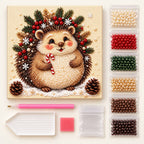 Christmas Hedgehog with Candy Cane — kit image