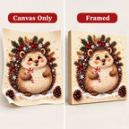 Christmas Hedgehog with Candy Cane — style image