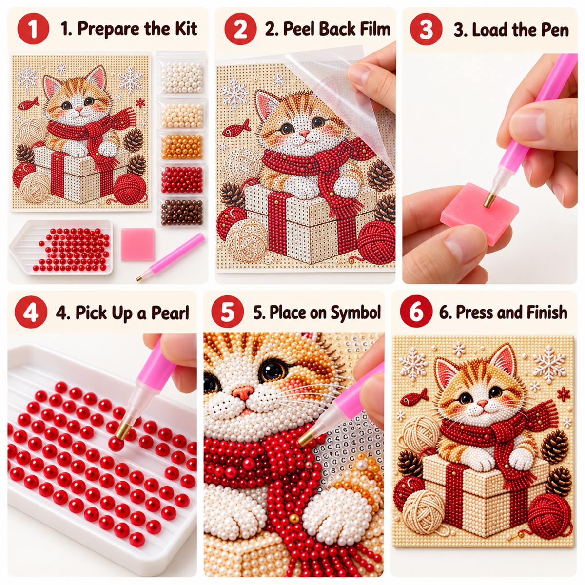 Christmas Kitten Gift Box — tutorial image