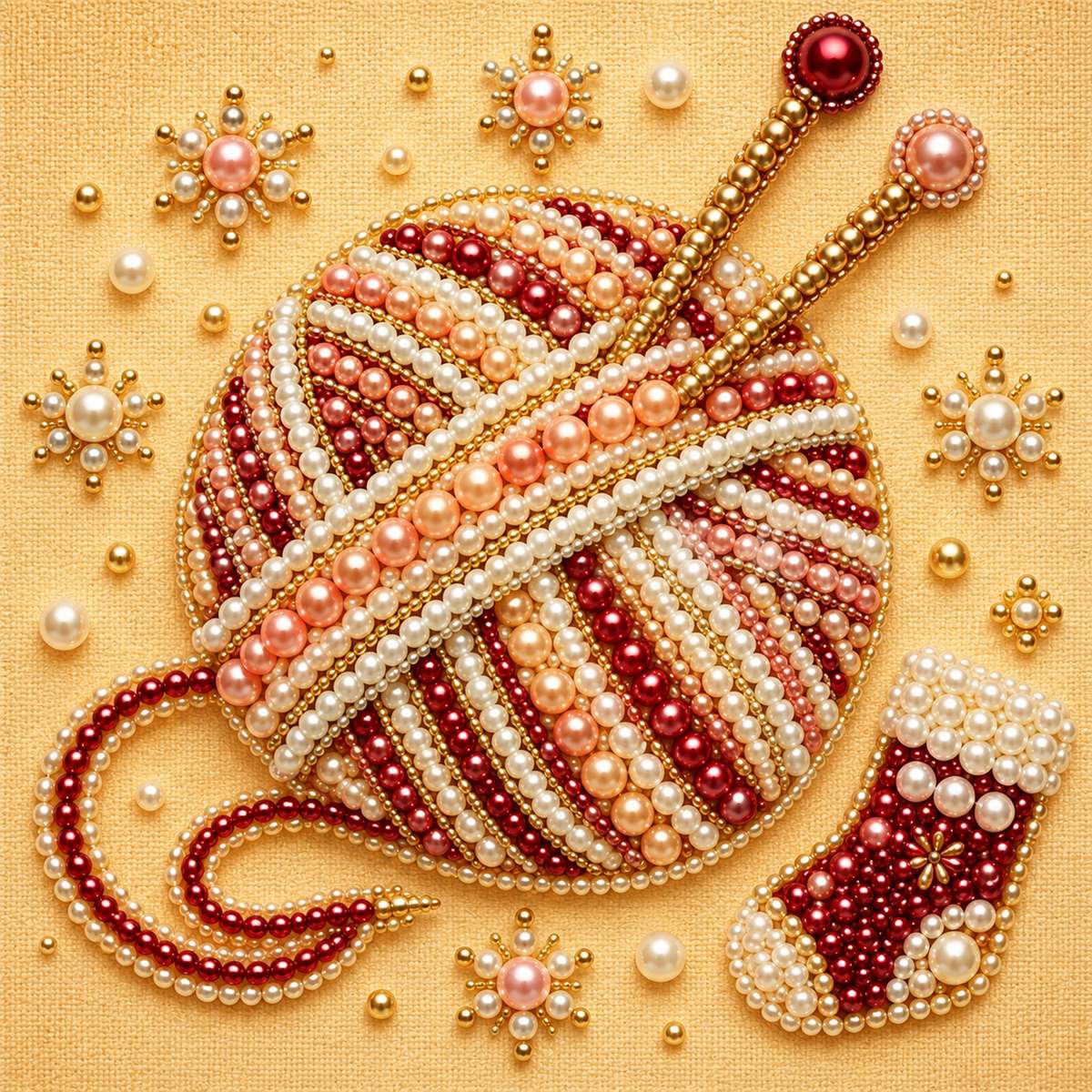 Christmas Knitting Yarn — detail image