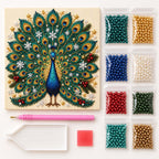 Christmas Peacock Snowflakes — kit image