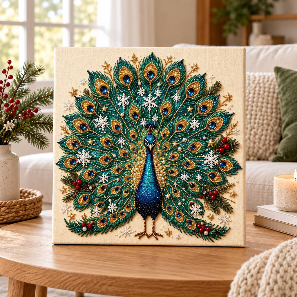 Christmas Peacock Snowflakes — room image