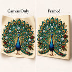 Christmas Peacock Snowflakes — style image