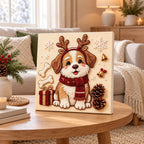 Christmas Puppy with Antlers — room image