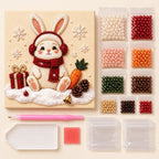 Christmas Rabbit with Gift — kit image