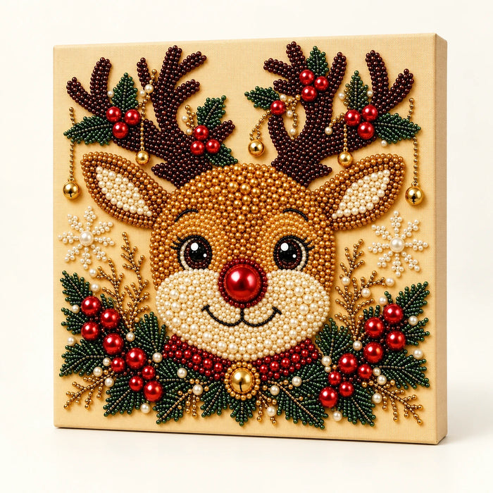 Christmas Reindeer pearl painting hero