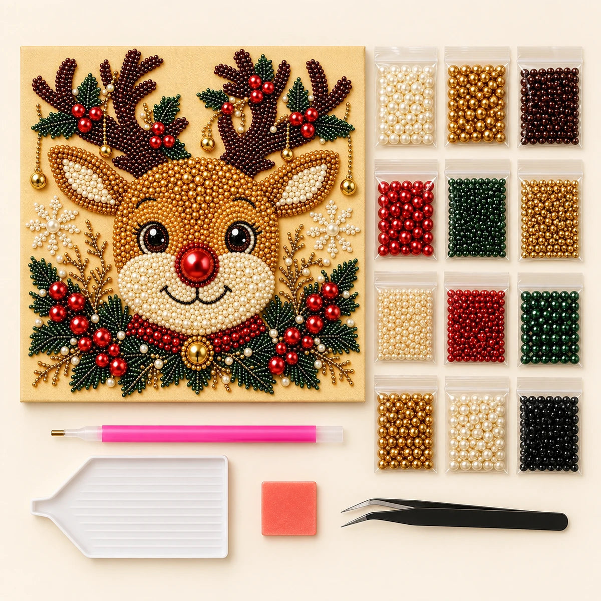 Christmas Reindeer pearl painting kit