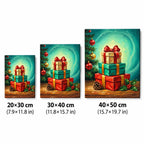 Christmas gift boxes diamond painting size guide