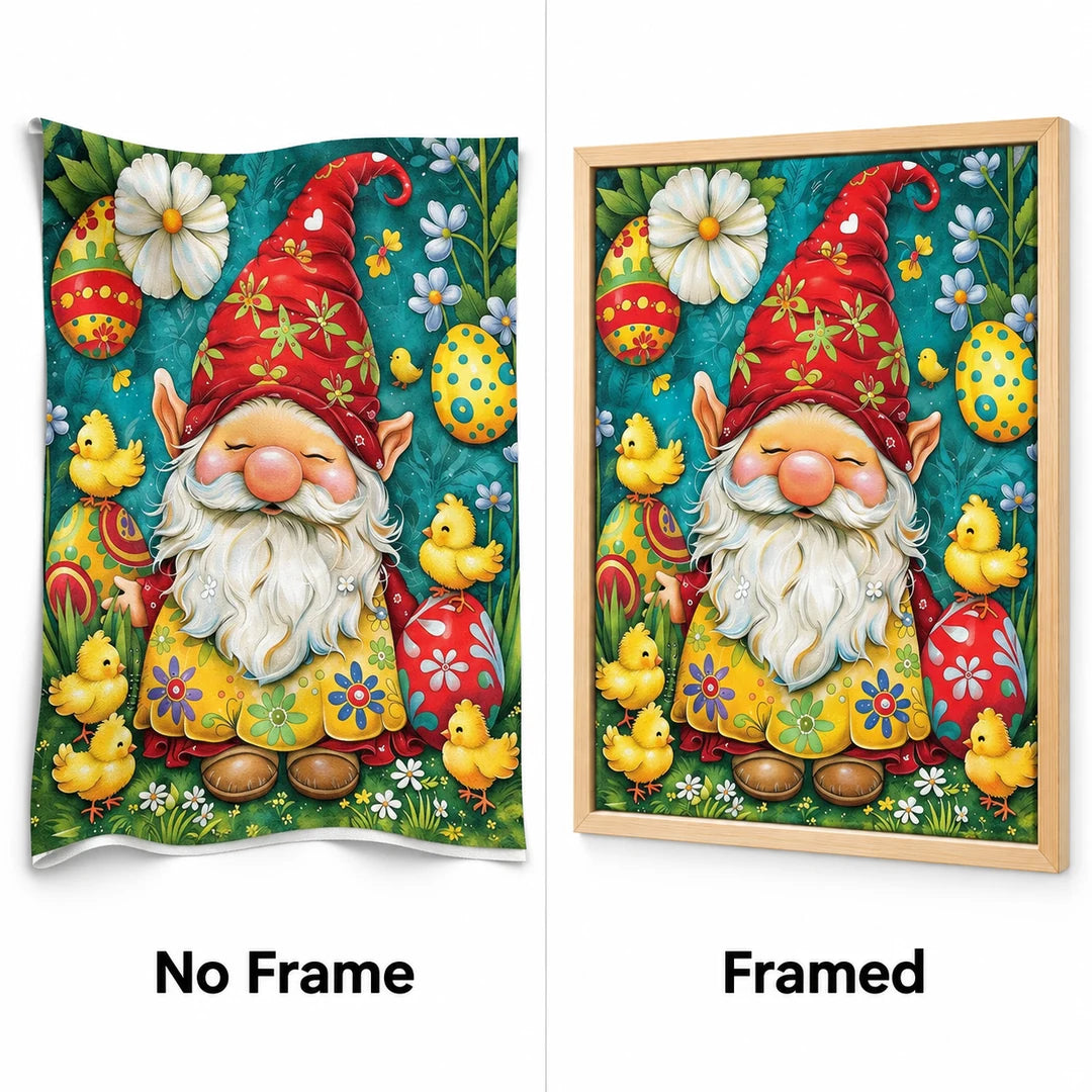 autumn Christmas gnome diamond painting process
