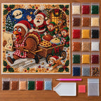 Christmas Turkey Escape Pearl Diamond Painting Kit kit