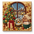 Christmas Village Window Pearl Painting Kit hero image