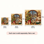 Christmas Village Window pearl painting sizes 20, 30, and 40 cm; each sold separately
