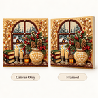 Christmas Window Vase pearl painting kit – style image