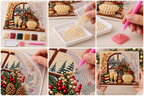 Christmas Window Vase pearl painting kit – six-step tutorial