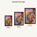 Cinque Terre Italy Sunset size comparison