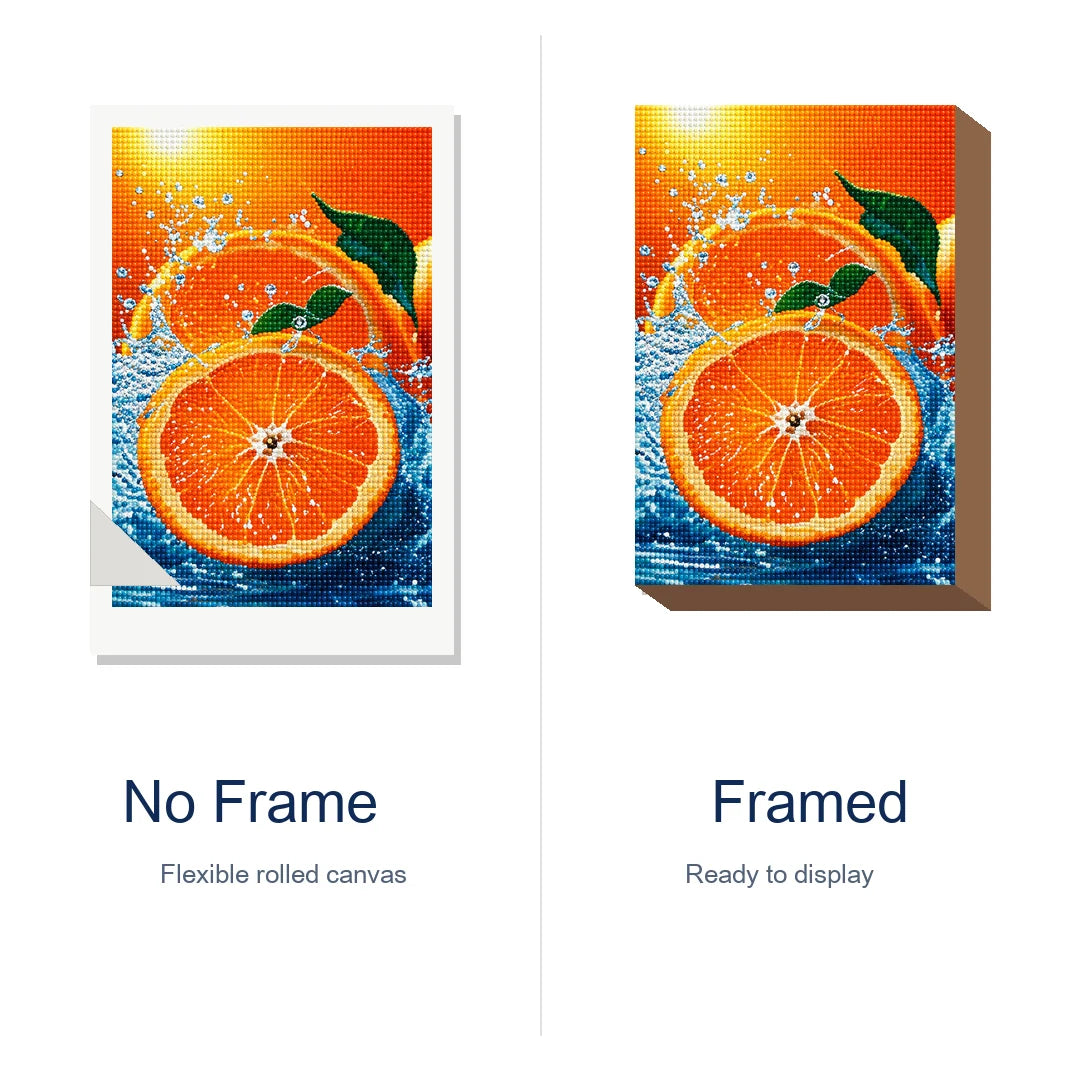 Citrus Splash Diamond Painting Kit frame view