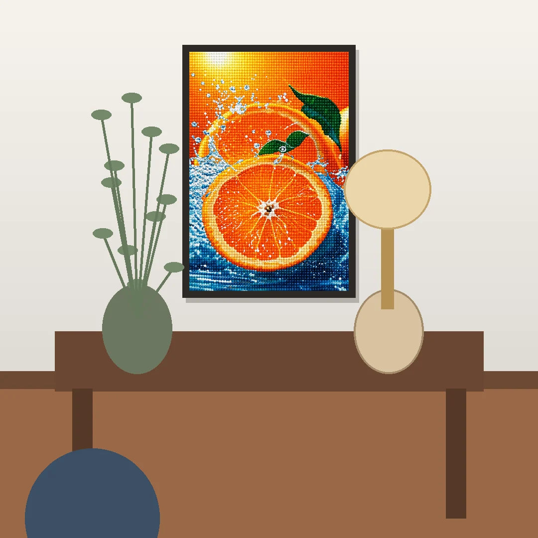 Citrus Splash Diamond Painting Kit lifestyle view
