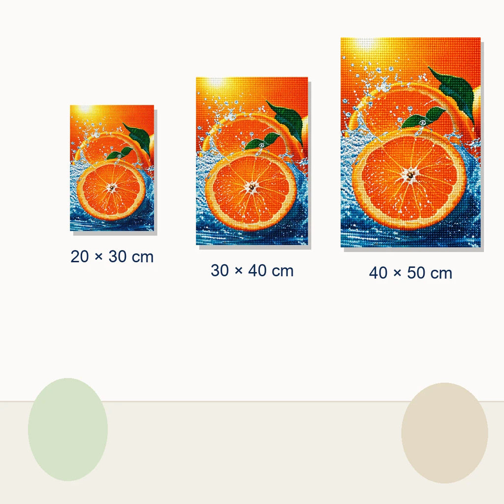 Citrus Splash Diamond Painting Kit size view