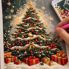 Classic Christmas Tree Diamond Painting Kit process