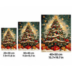 Classic Christmas Tree Diamond Painting Kit sizes