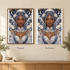 Framed and no-frame options for the Cloud Archivist diamond painting
