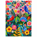Colorful Bird Garden Diamond Painting Kit original artwork