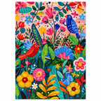 Colorful Bird Garden Diamond Painting Kit original artwork