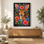 Deer at the Reed Bank Diamond Painting Kit — Home decor scene