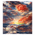Coral Rose in the Stormy Ocean: original