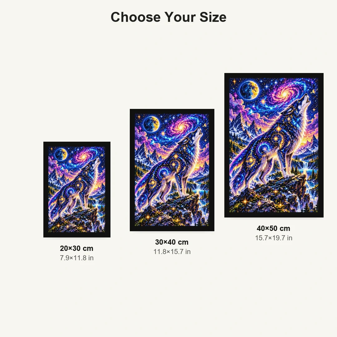 Cosmic Wolf Nebula Mountains size comparison