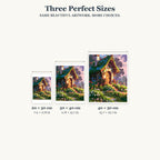 Size guide for Cottage In Bloom Diamond Painting Kit