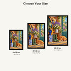 Country Entryway Boots Lavender — size comparison for 20 × 30, 30 × 40 and 40 × 50 cm