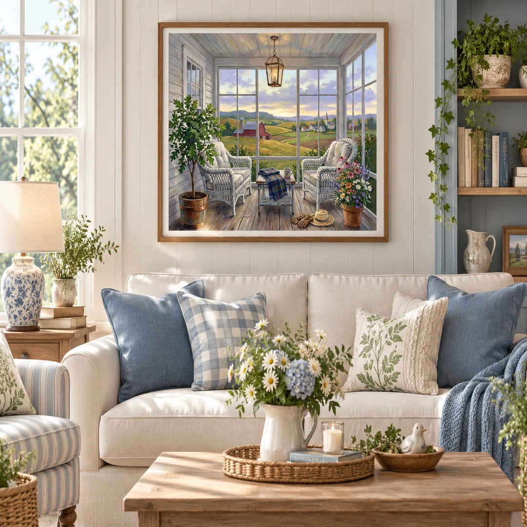 Countryside Window Garden Diamond Painting Kit diamond painting home decor scene