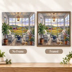 Countryside Window Garden Diamond Painting Kit diamond painting No Frame and Framed options