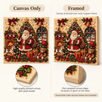 Cozy Christmas Santa Scene Pearl Diamond Painting Kit style image