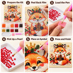 Crowned Christmas Fox Woodland — tutorial image