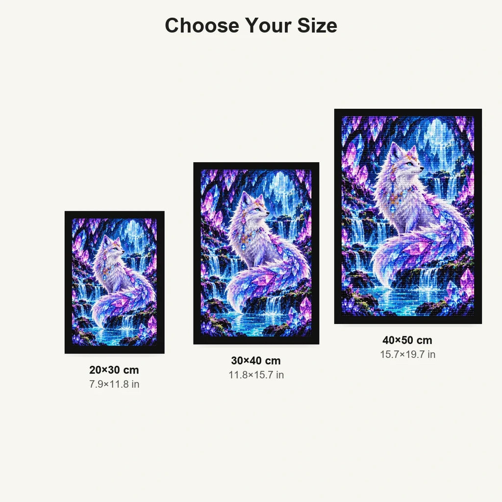 Crystal Fox Enchanted Cave size comparison