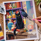 Diamond painting process for Curious Companions Diamond Painting Kit