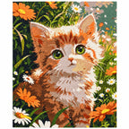 Finished diamond painting for Curious Eyes In The Garden Diamond Painting Kit