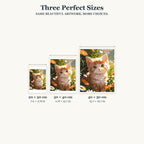 Size guide for Curious Eyes In The Garden Diamond Painting Kit