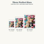 Size guide for Curious Kittens In Bloom Diamond Painting Kit