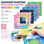30PCS colorful diamond painting release paper main image