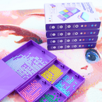 Multi-function diamond painting tray in use
